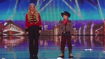 See 11 year old Edward Pinder throw knives at Simon Cowell | Britain's Got Talent 2014