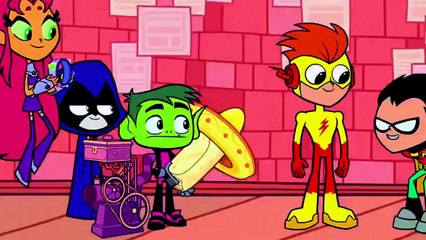 Robin Races Kid Flash in Teen Titans Go!