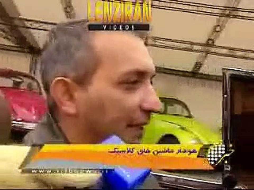 Old Classic cars with new technology in exhibition of Tehran