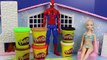 Frozen Play Doh Elsa & Spiderman Ugly Christmas Sweaters at Moxie Girlz Snow Cabin Playdough Video