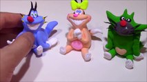 How to make Oggy and the Cockroaches characters using Play Doh