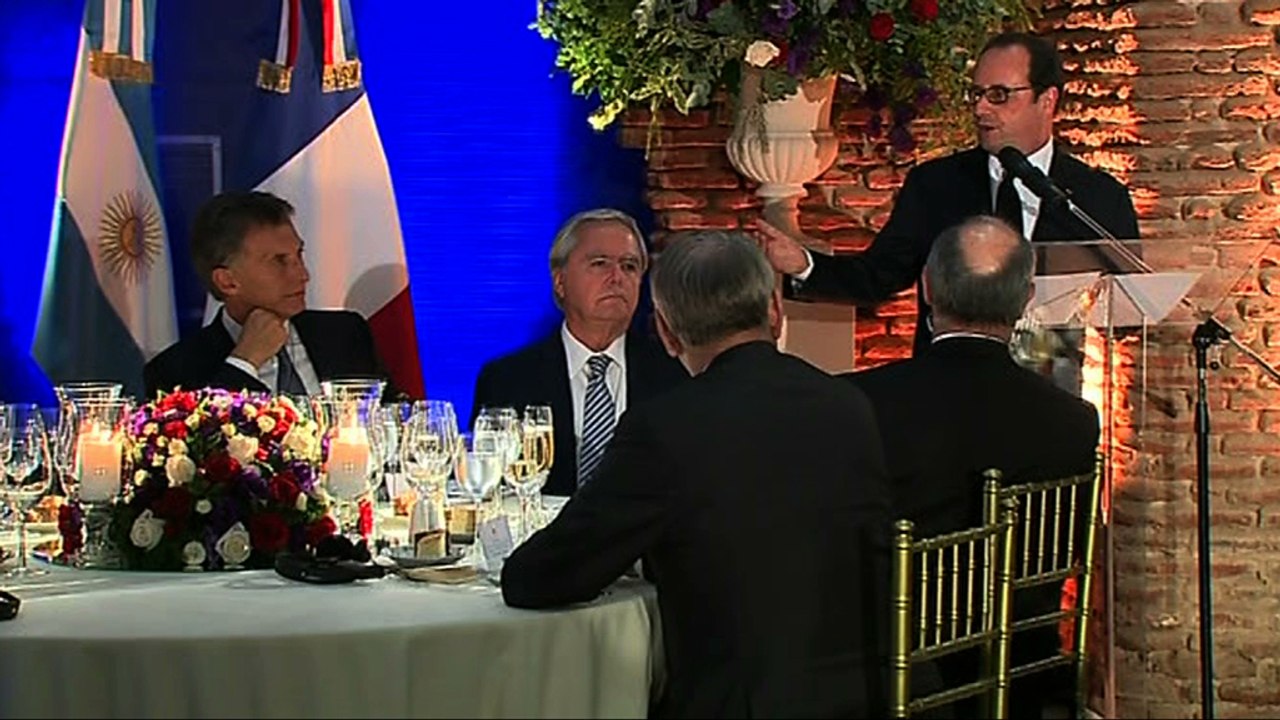 Toast du président de la République lors du dîner d'Etat en Argentine