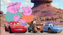 Disneys Cars | Peppa Pig |Finger Family Song | Lightning Mcqueen | Mater | Peppa Pig Family Finger