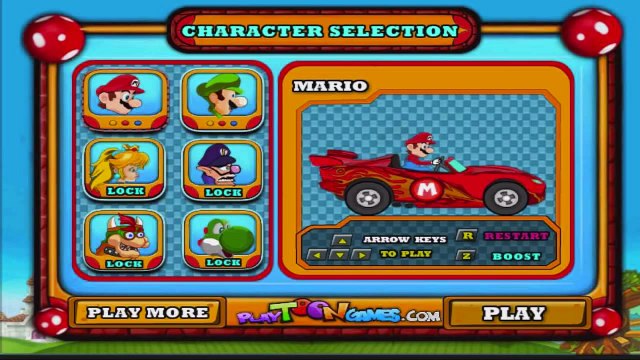 Play Free Super Mario Race Car Games Online
