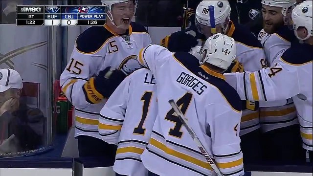 Sabres shutout Blue Jackets