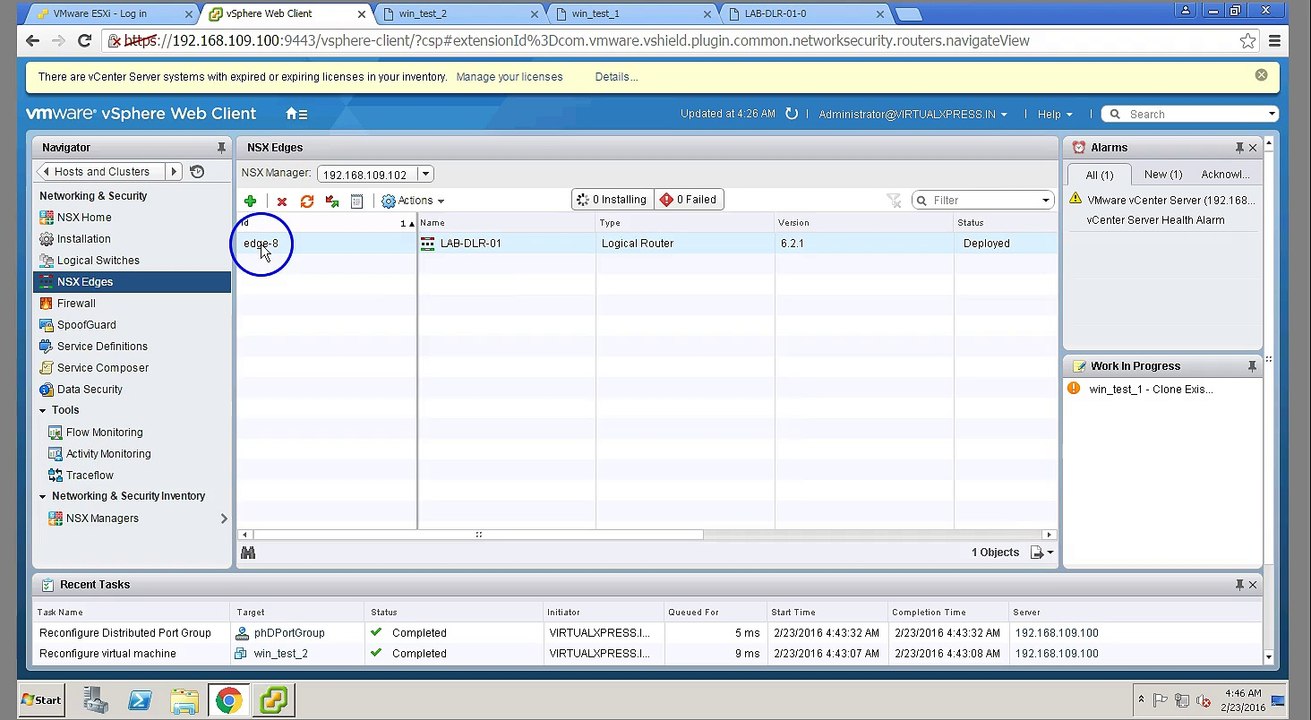 VMware NSX L2 Bridge