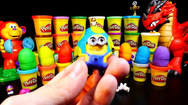 20 Surprise Eggs Play Doh Kinder Surprise Egg Toys Disney Cars Angry Birds Despicable Me Spongebob