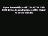 Book Clymer Kawasaki Bayou Klf220 & Klf250 1988-2003: Service/Repair/Maintenance (Atv) (Clymer