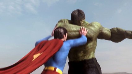 Superman vs Hulk - The Fight (Part 2)