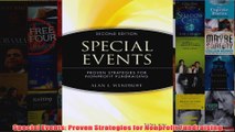 Download PDF  Special Events Proven Strategies for Nonprofit Fundraising FULL FREE