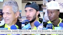 Reinaldo Rueda, Sebastián Pérez y Marlos Moreno hablaron tras el triunfo de Nacional ante Huracán · Copa Libertadores 2016 (grupo 4, fecha 1 )