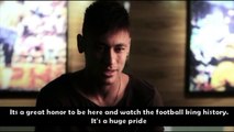 Neymar & Lionel Messi REACTIONS to the Cristiano Ronaldo film trailer!