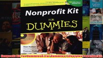 Download PDF  Nonprofit Kit For DummiesÂ For Dummies Lifestyles Paperback FULL FREE