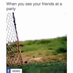 When you see your friends at a party HAHAHA  Funny Videos 2015