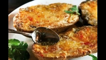 Грибной жульен в картошке