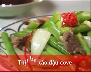 Thịt bò xào đậu cove