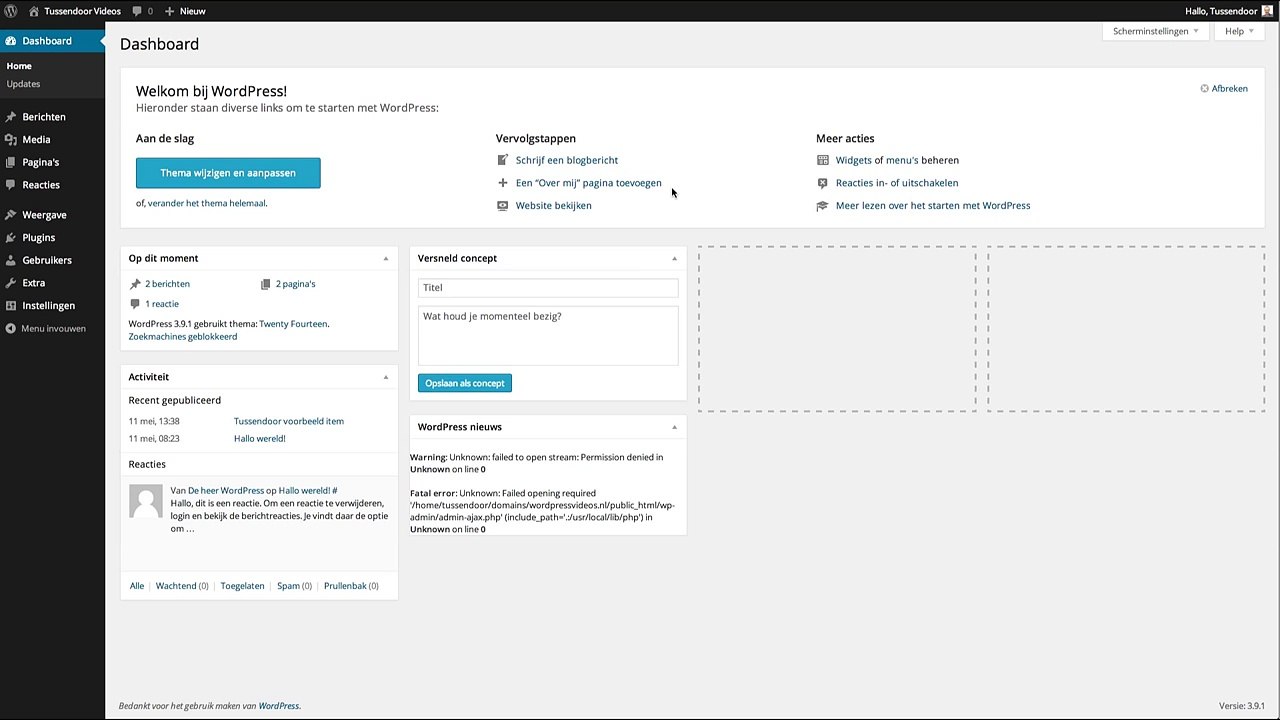 WordPress Videohandleiding berichten wijzigen & verwijderen
