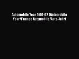 PDF Automobile Year 1991-92 (Automobile Year/L'annee Automobile/Auto-Jahr) Free Online