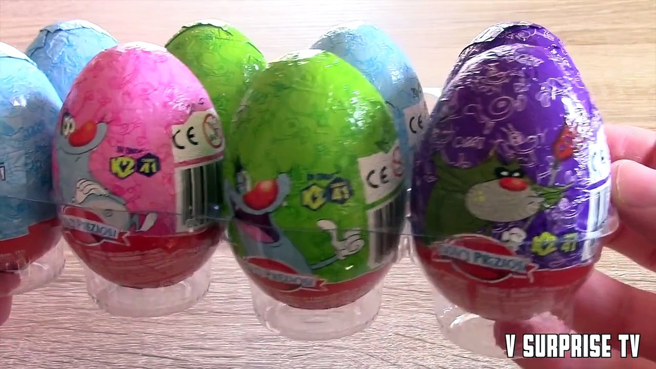8 Surprise eggs | Oggy e i maledetti scarafaggi | Oggy et les cafards | Huevos Oeufs Ovetti Sorpresa