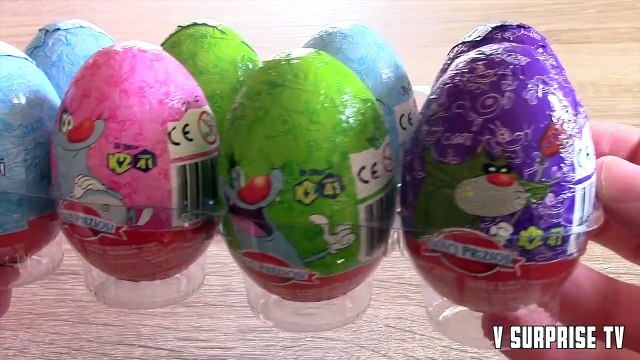 8 Surprise eggs | Oggy e i maledetti scarafaggi | Oggy et les cafards | Huevos Oeufs Ovetti Sorpresa