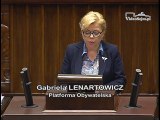 Poseł Gabriela Lenartowicz - Wystąpienie z dnia 24 lutego 2016 roku.