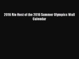 Read 2016 Rio Host of the 2016 Summer Olympics Wall Calendar Ebook Free