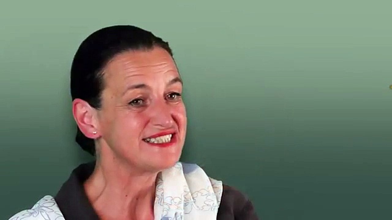 Sandrine, fascinée par le pastel