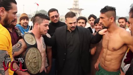 Weigh ins and Face off of VCL Showdown 1 at the Iconic Minar-e-Pakistan