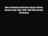 Ebook How to Rebuild and Restore Classic Harley-Davidson Big Twins 1936-1964 (Motorbooks Workshop)