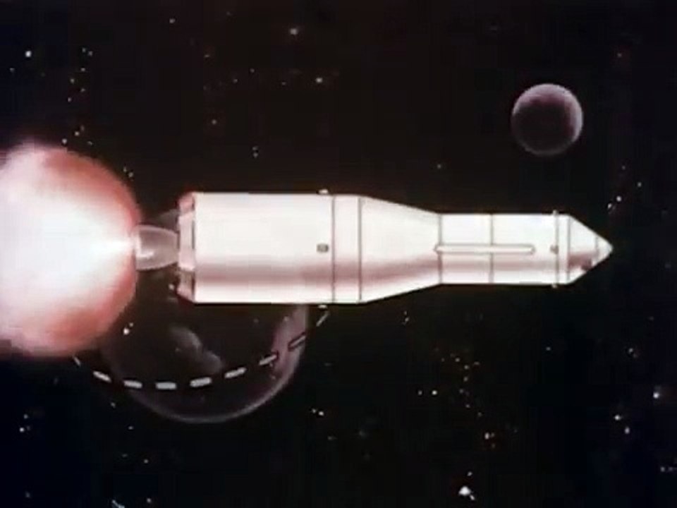 NASA film from 1962 showing an early version of the Apollo lunar mission concept