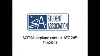 BCITSA  paper airplane contest reactions at ATC