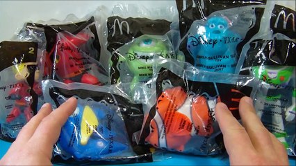 2005 DISNEYS PIXAR PALS SET OF 8 McDONALDS HAPPY MEAL MOVIE TOYS VIDEO REVIEW