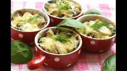 Жульен из вешенок с лапшой