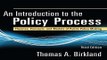 Read An Introduction to the Policy Process  Theories  Concepts  and Models of Public Policy