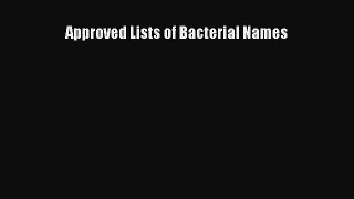 PDF Approved Lists of Bacterial Names  EBook