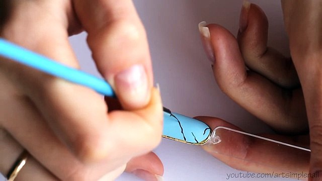 Зимний маникюр Калина. Новогодний дизайн гель лаком. Художественная роспись ногтей. Литье