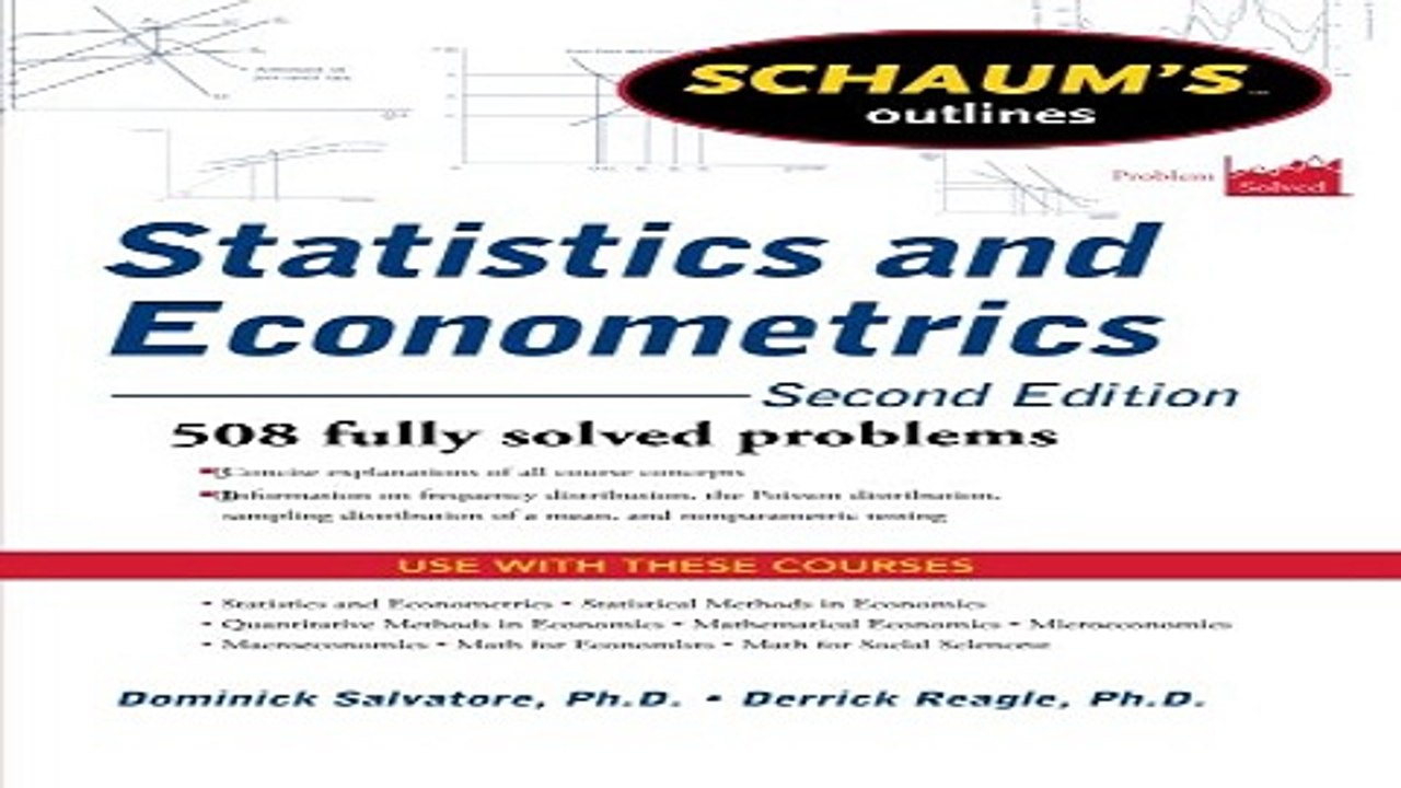 Read Schaum s Outline of Statistics and Econometrics  Second Edition  Schaum s Outlines  Ebook pdf