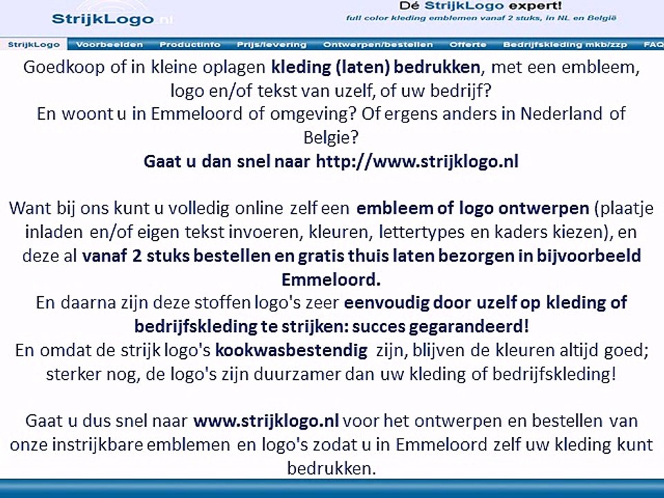 Kleding bedrukken Emmeloord
