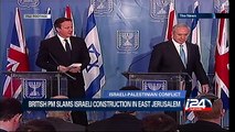 British PM slams Israeli construction in East Jerusalem