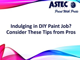 Indulging in DIY Paint Job? Consider These Tips from Pros