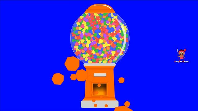Shapes for Children to Learn with Gumball Machine - Shapes for Kids to Learn - Kids Learning Videos