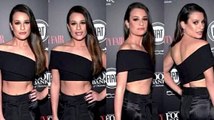 Lea Michele: Single with Abs of Steel! See Her Red Hot Red Carpet Look!