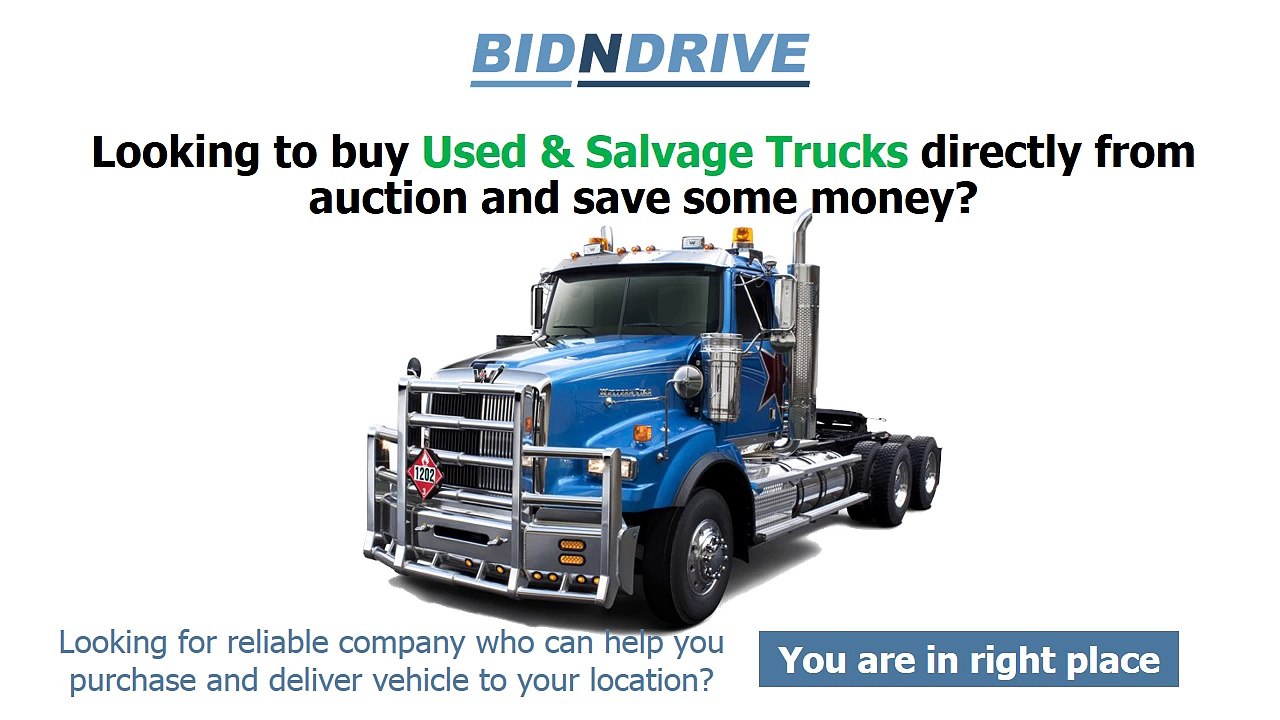 BidnDrive Buy Salvage Truck