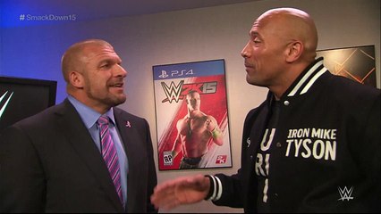 The Rock and Triple H take an aggressive stroll down memory lane