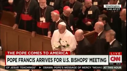 Pope Francis performs a live miracle on live TV! During his trip in the US.