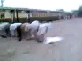 Muslims fun journey about waiting the train