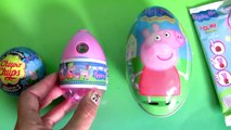 Giant Peppa Pig Surprise Egg, Christmas Peppa Pig Chupa Chups Clay Buddies by Disney Collector