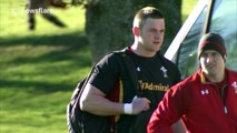 Welsh team train ahead of Six Nations clash with France