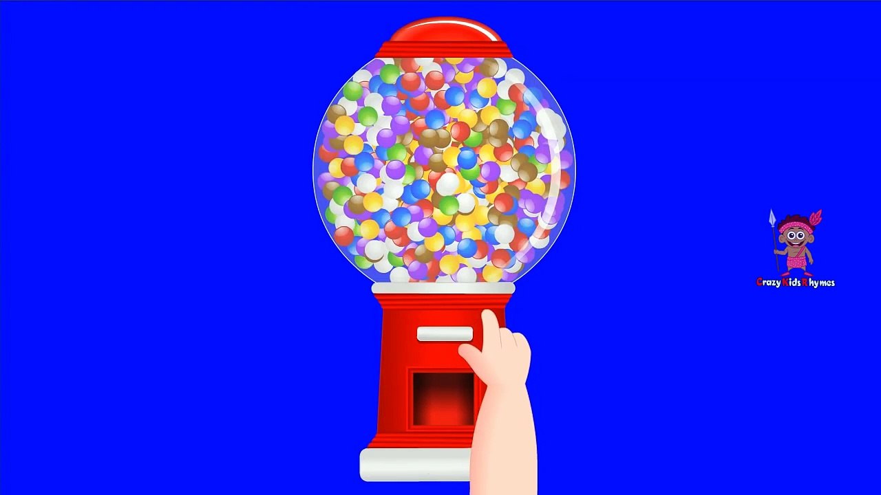 Colors for Children to Learn with Gumball Machine - Colours for Kids to Learn - Kids Learning Videos