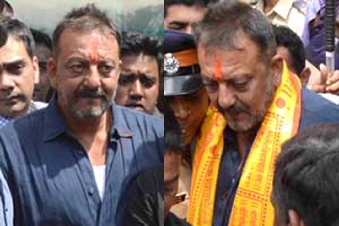 Sanjay lands in Mumbai to seek blessings from God and late mother